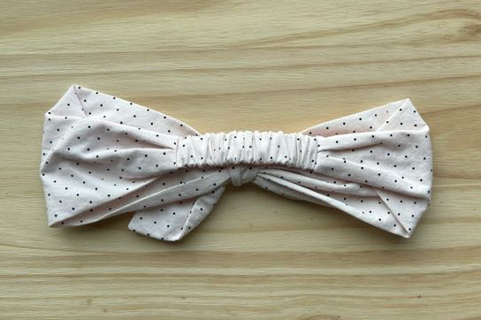 Pink Navy Dot Headband