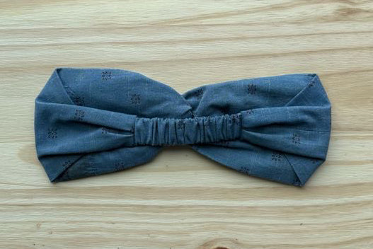 Chambray Print Headband