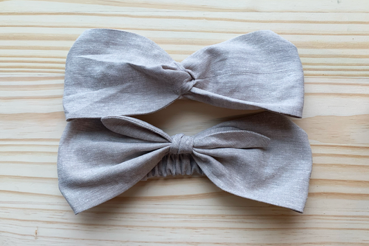 Beige Linen Headband