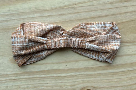 Yellow Texture Print Headband