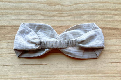 Beige Pinstripe Headband