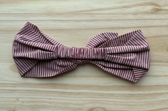 Burgundy Stripe Headband