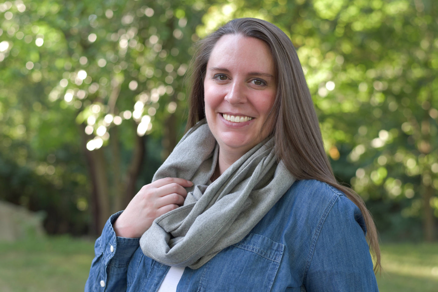Gray Flannel Infinity Scarf