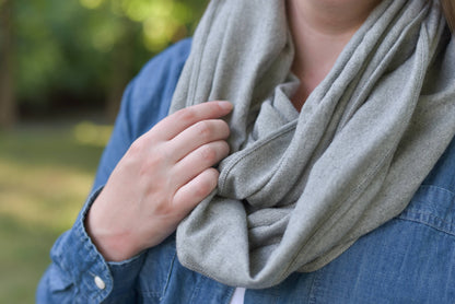 Gray Flannel Infinity Scarf