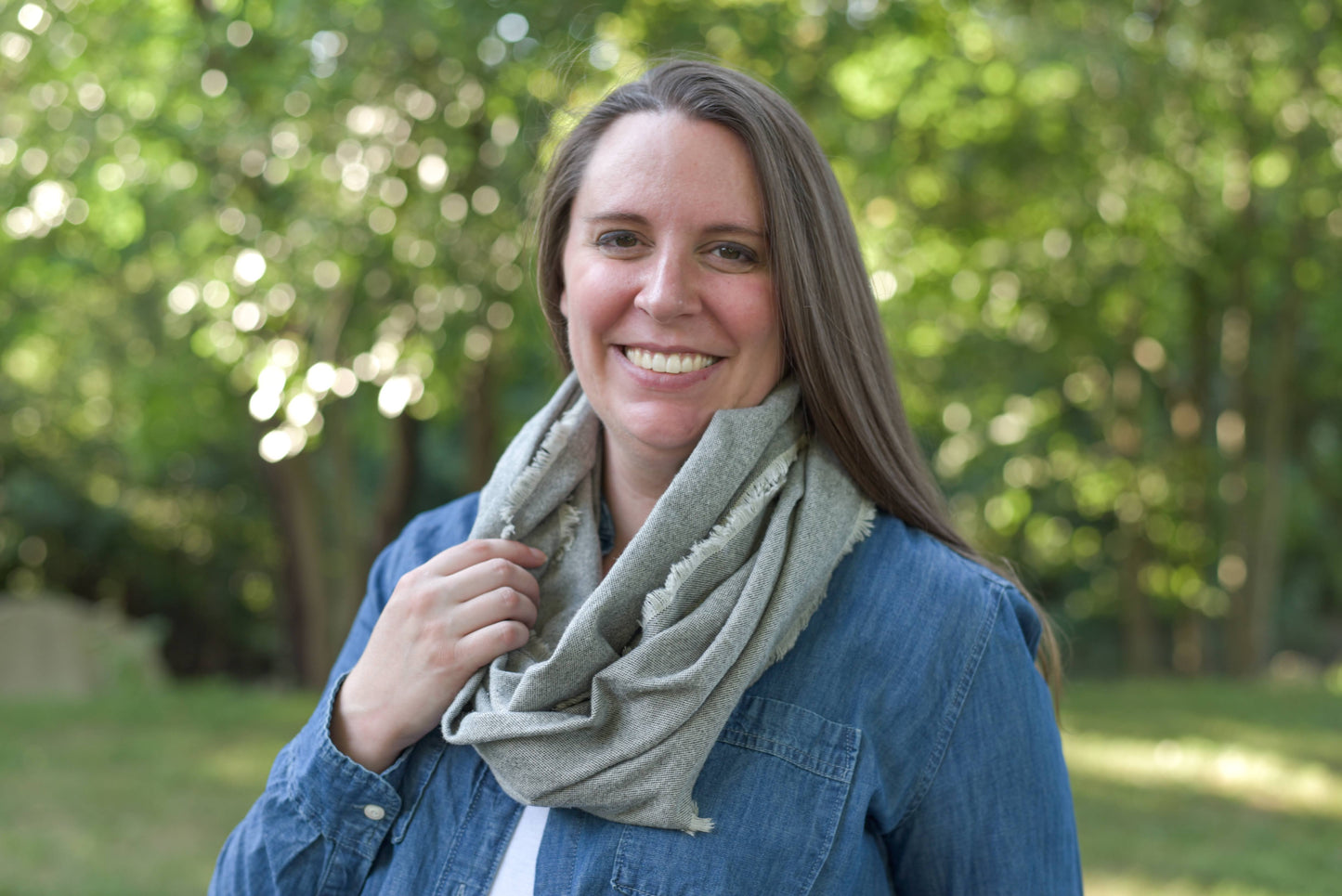 Gray Flannel Infinity Scarf