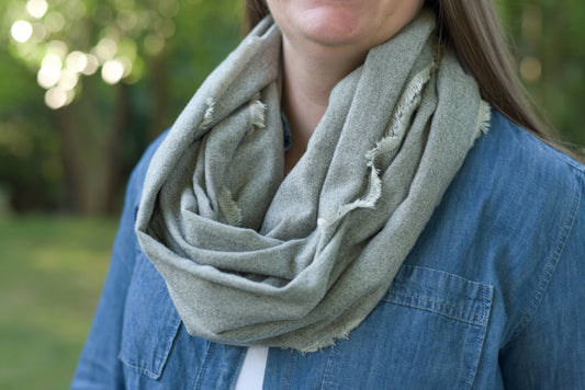 Gray Flannel Infinity Scarf