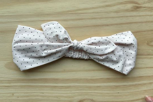 Pink Navy Dot Headband
