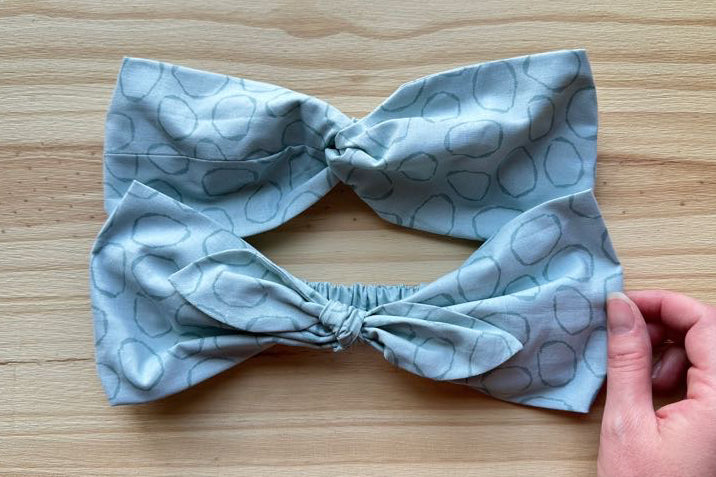 Blue Circle Print Headband