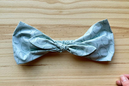Blue Circle Print Headband