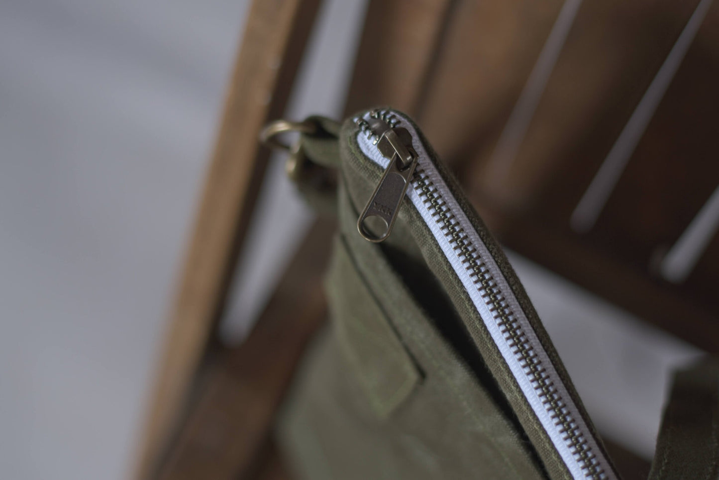 Vintage Army Duffle Crossbody Purse