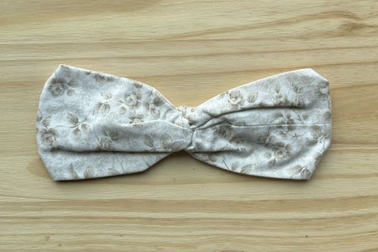 Beige Floral Headband