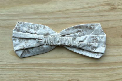 Beige Floral Headband