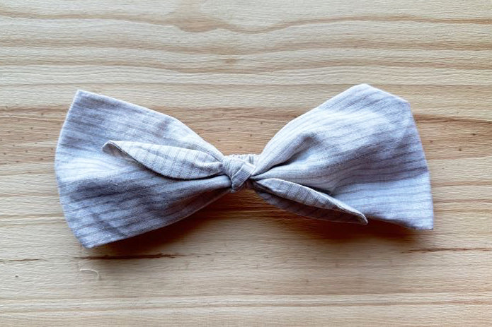 Beige Pinstripe Headband