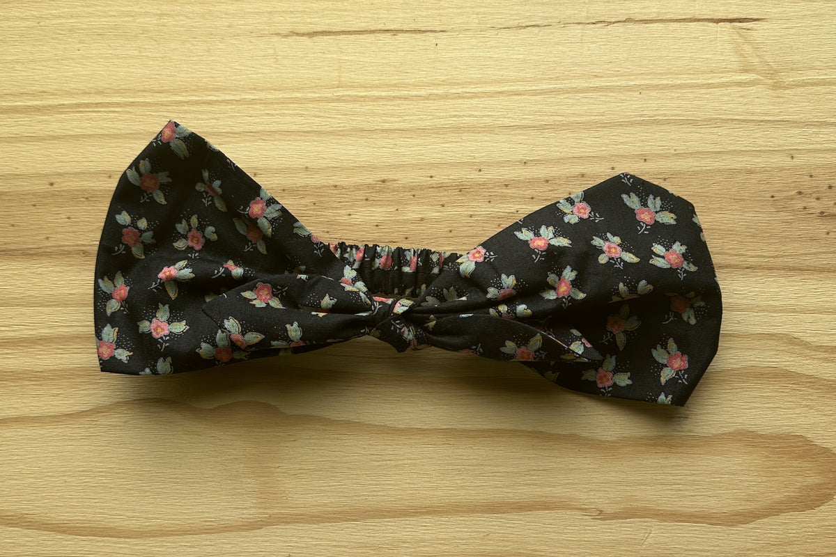 Black Floral Headband