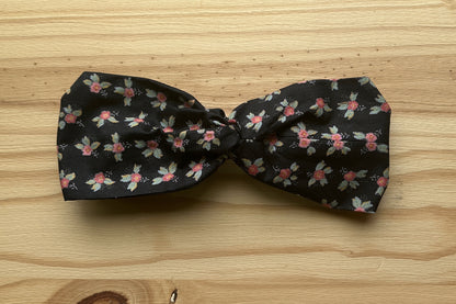 Black Floral Headband