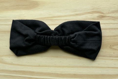 Black Flannel Headband