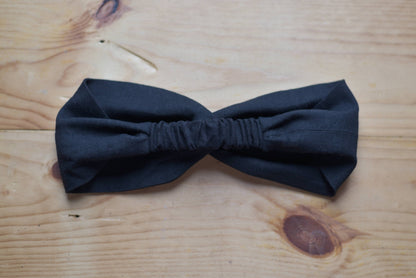 Black Linen Headband