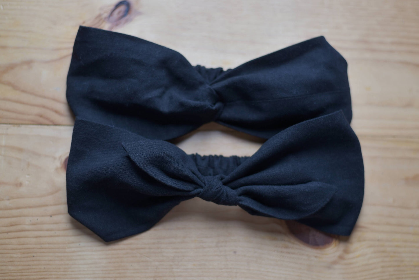 Black Linen Headband