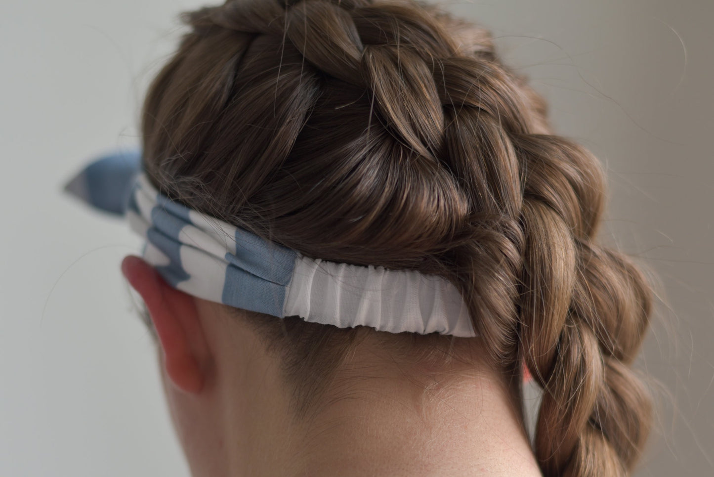 Blue & White Stripe Headband