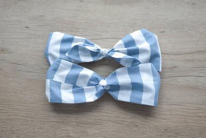 Blue & White Stripe Headband