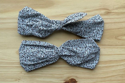 Blue & Brown Floral Headband