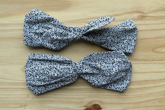 Blue & Brown Floral Headband