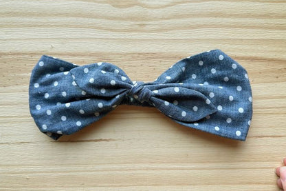 Chambray Dot Headband