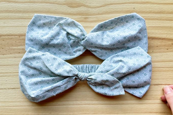 White and Blue Floral Headband
