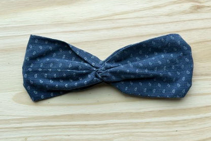 Paisley Chambray Headband