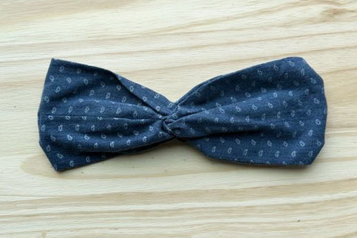 Paisley Chambray Headband