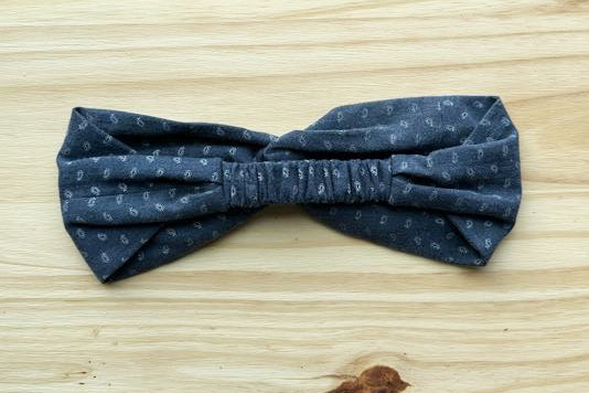 Paisley Chambray Headband