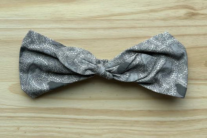 Gray Bird Print Headband