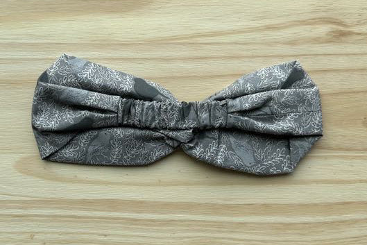Gray Bird Print Headband