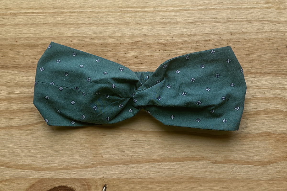 Green Print Headband