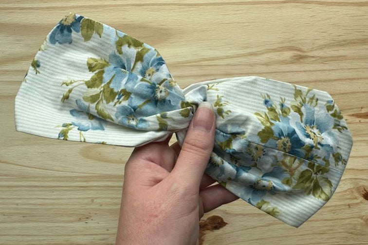 Green Stripe Floral Headband