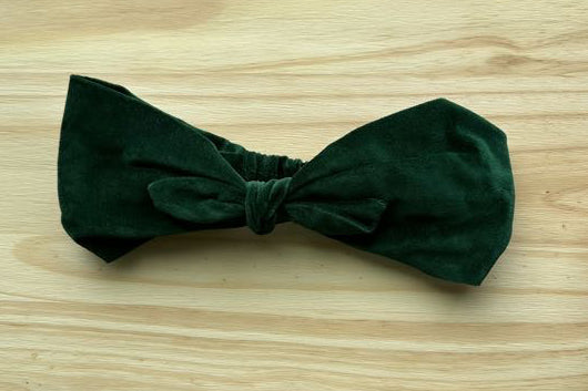 Green Velvet Headband
