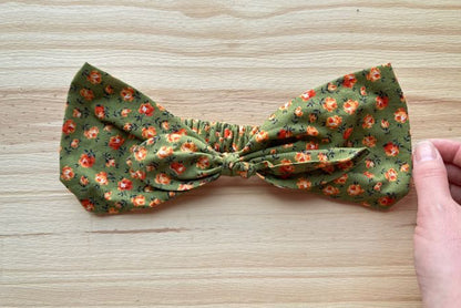 Green Floral Headband