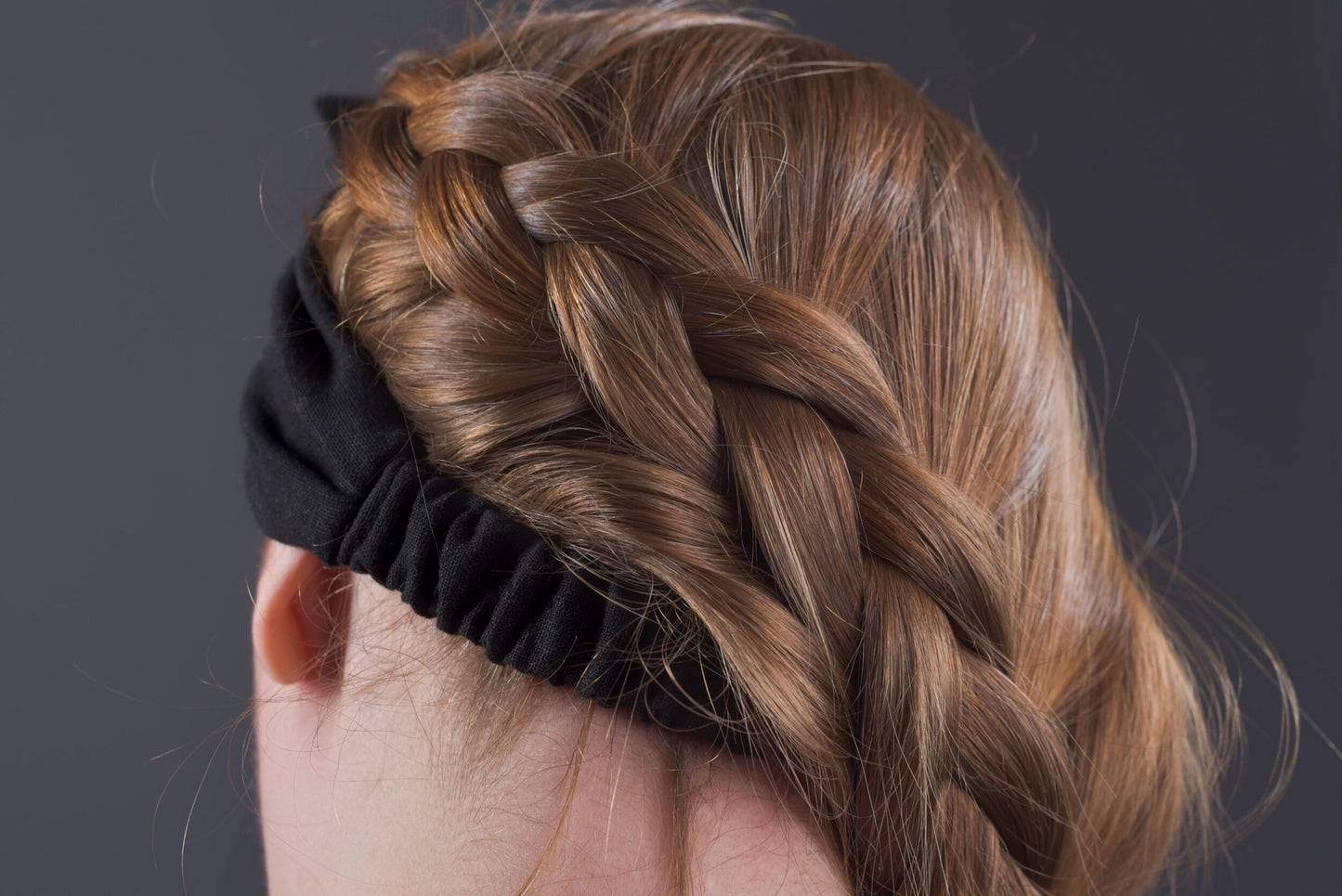 Black Linen Headband