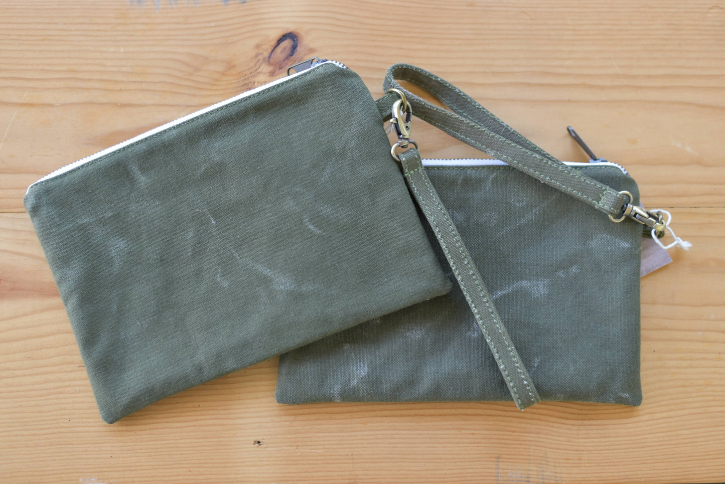 Vintage Army Duffle Wristlet