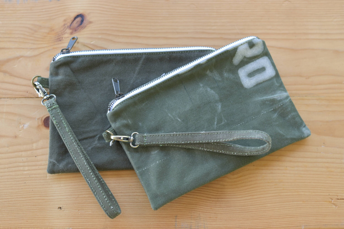 Vintage Army Duffle Wristlet