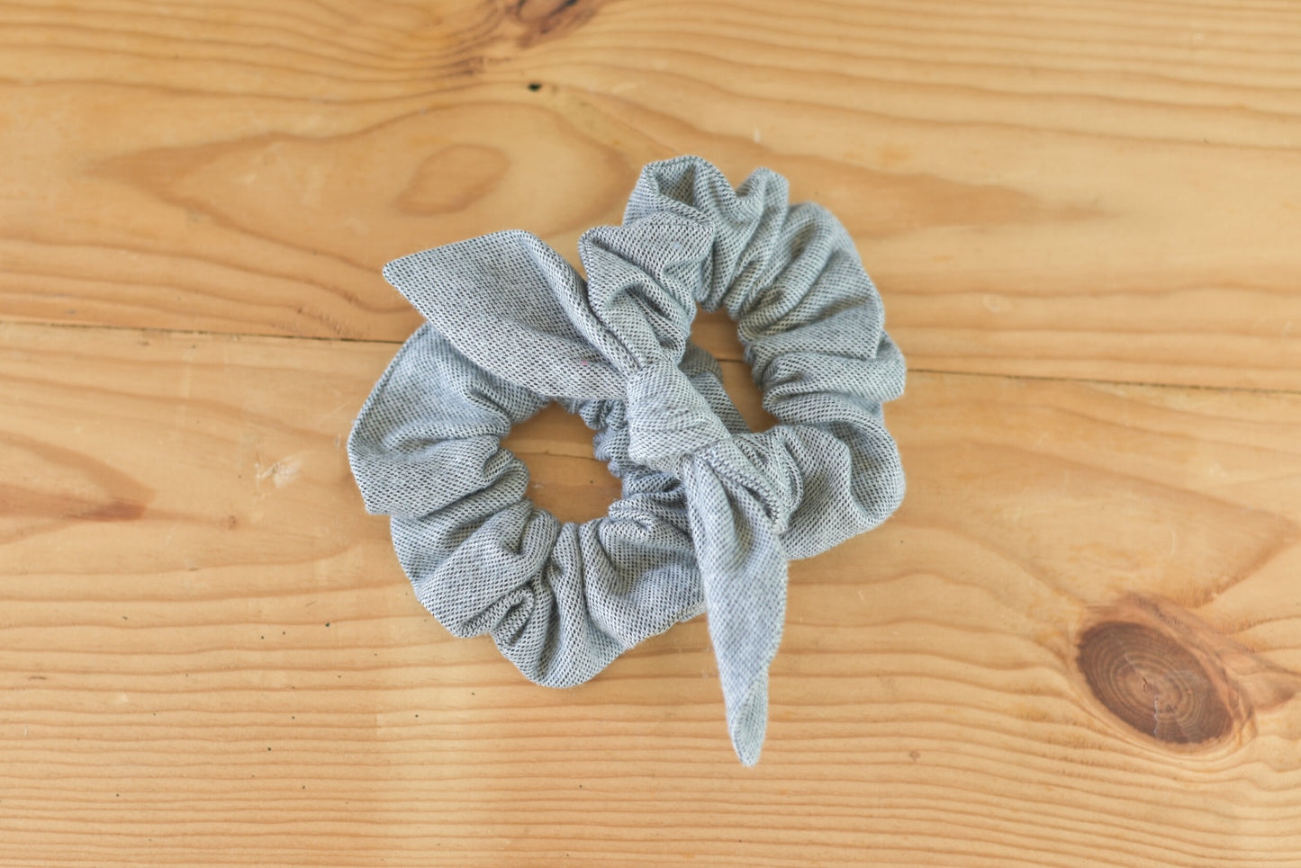 Light Gray Flannel Scrunchie