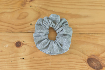 Light Gray Flannel Scrunchie