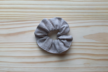 Natural Linen Scrunchie