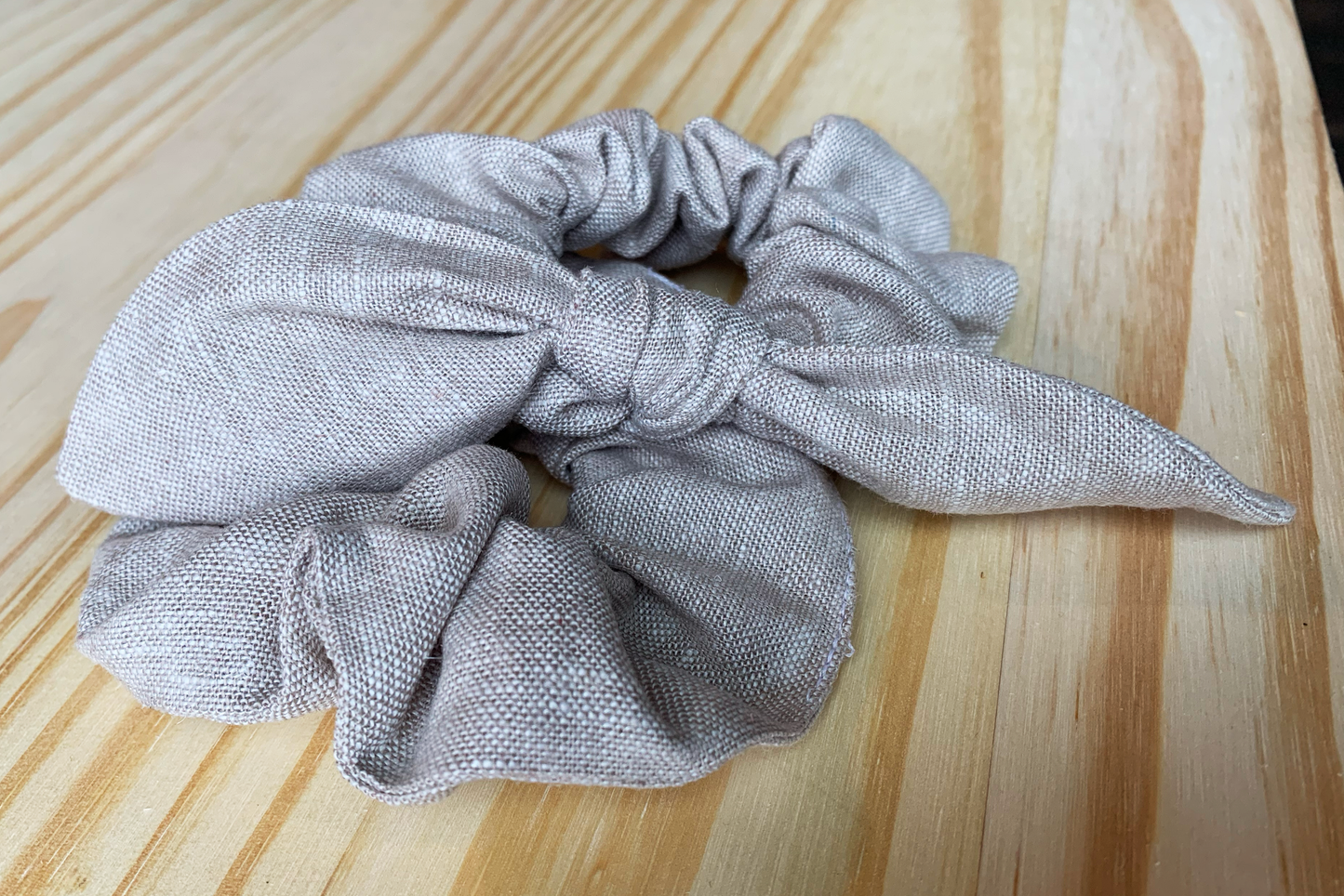 Natural Linen Scrunchie