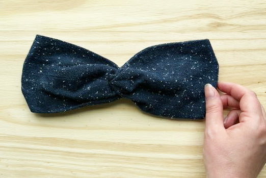 Navy Speckle Flannel Headband