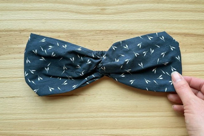 Navy Blue Print Headband
