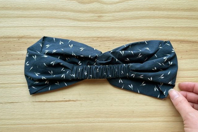 Navy Blue Print Headband