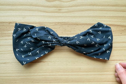 Navy Blue Print Headband