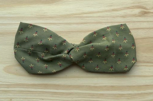 Olive Green Floral Headband