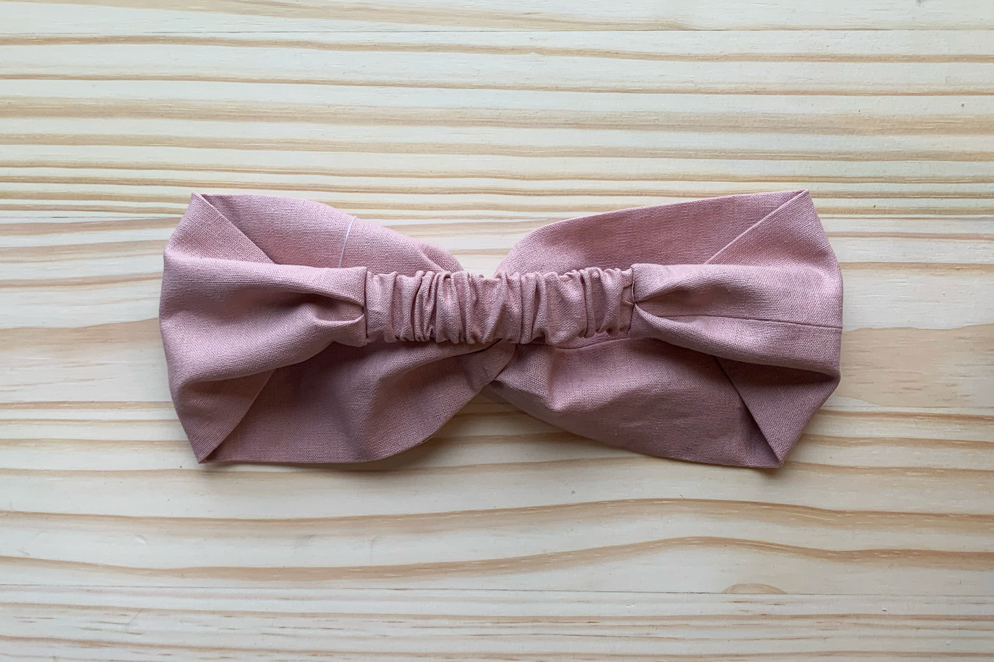 Pink Linen Headband